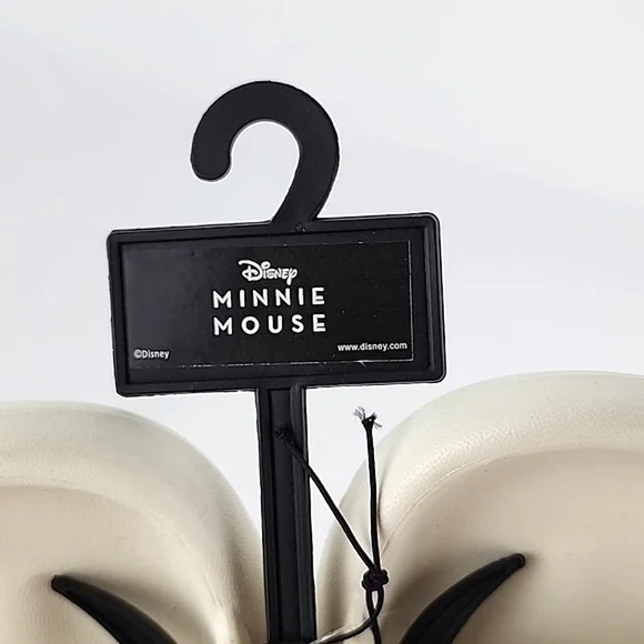 Disney Women's Minnie Mouse Sandals Slides Foam Lightweight Cream Size 9 - Picture 8 of 9